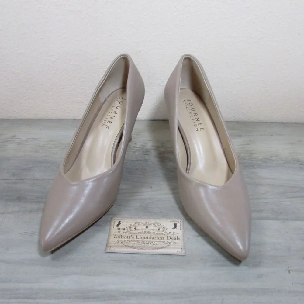 Journee Collection Women's 10W Gabriella Pump Heels Rosewood